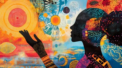 Symbolic art depicting the journey from trauma to healing  struggle and resilience illustrated