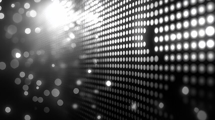 Obraz premium Glittering LED wall, stage lighting, bokeh background, event backdrop, corporate