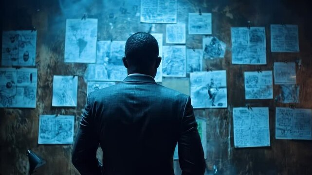 Detective's Focus: A Case Under Investigation