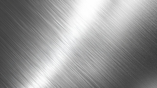 Srebrna metalowa tekstura, tło dla projektu, baner generative ai 