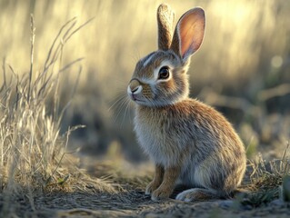 Fototapeta premium Rabbit in Field