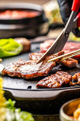 korean grilled beef steak 