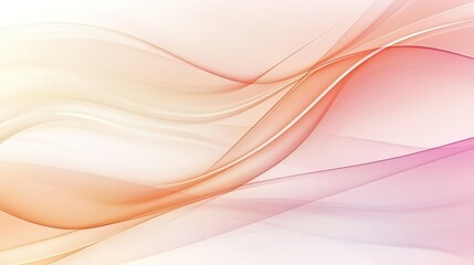 Obraz premium Abstract Pastel Waves Flowing Gracefully Across White Background