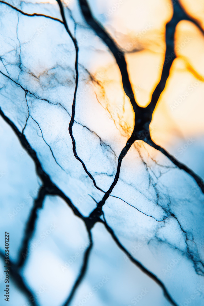 Poster an artistic exploration of nature's intricate patterns and textures: a closer look at organic forms 