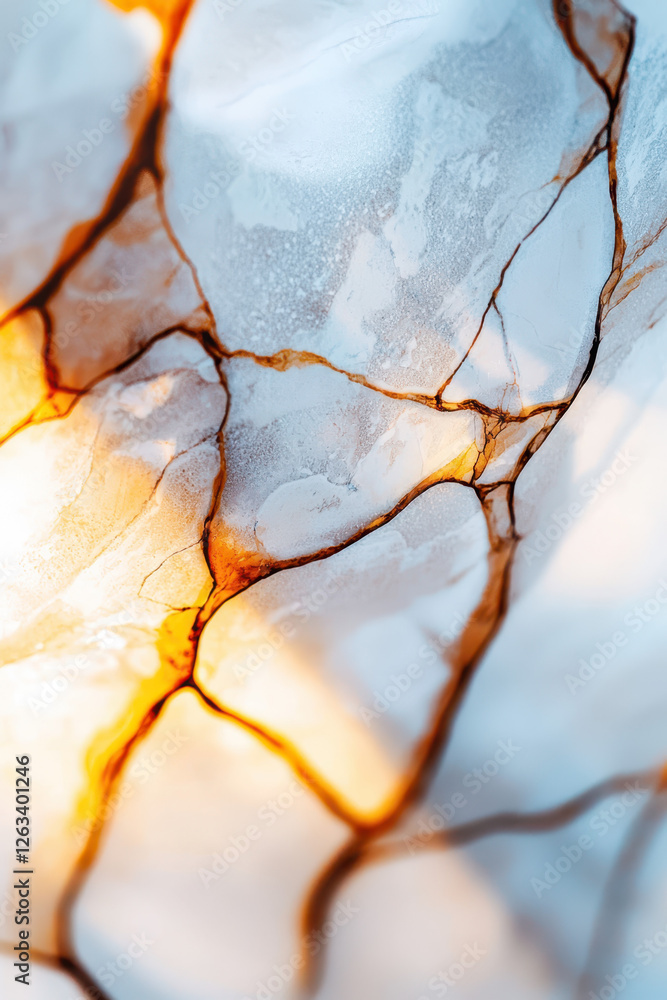 Poster stunning abstract patterns of nature: a beautiful texture with light and color interplay, capturing 