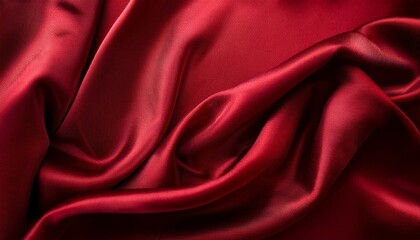Obraz premium red satin fabric background, valenitnes background