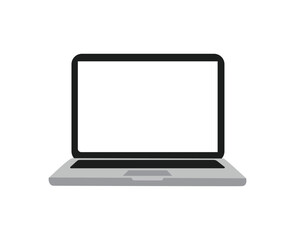 Flat vector laptop illustration. laptop icon.