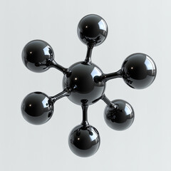 3d model of molecule, molecule 3d render, 3d model of molecule