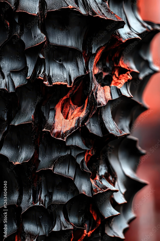Aufkleber captivating close-up of a unique bark pattern showcasing stunning textures and vibrant colors in nat