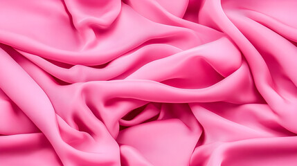 Obraz premium Pink silk fabric pattern with smooth textures for elegant backgrounds and fashion design