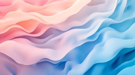 Obraz premium Soft Pastel Blue with Gradient Effect