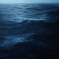 Fototapeta premium Deep Blue Silence, ocean wave background
