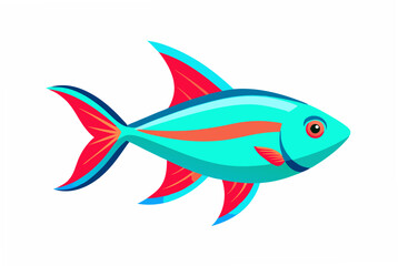 vector illustration of a fish