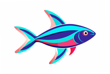 fish on a white background