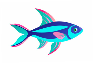 fish on a white background