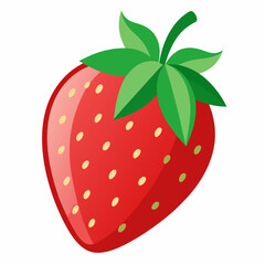 Obraz premium strawberry art berry logo summer