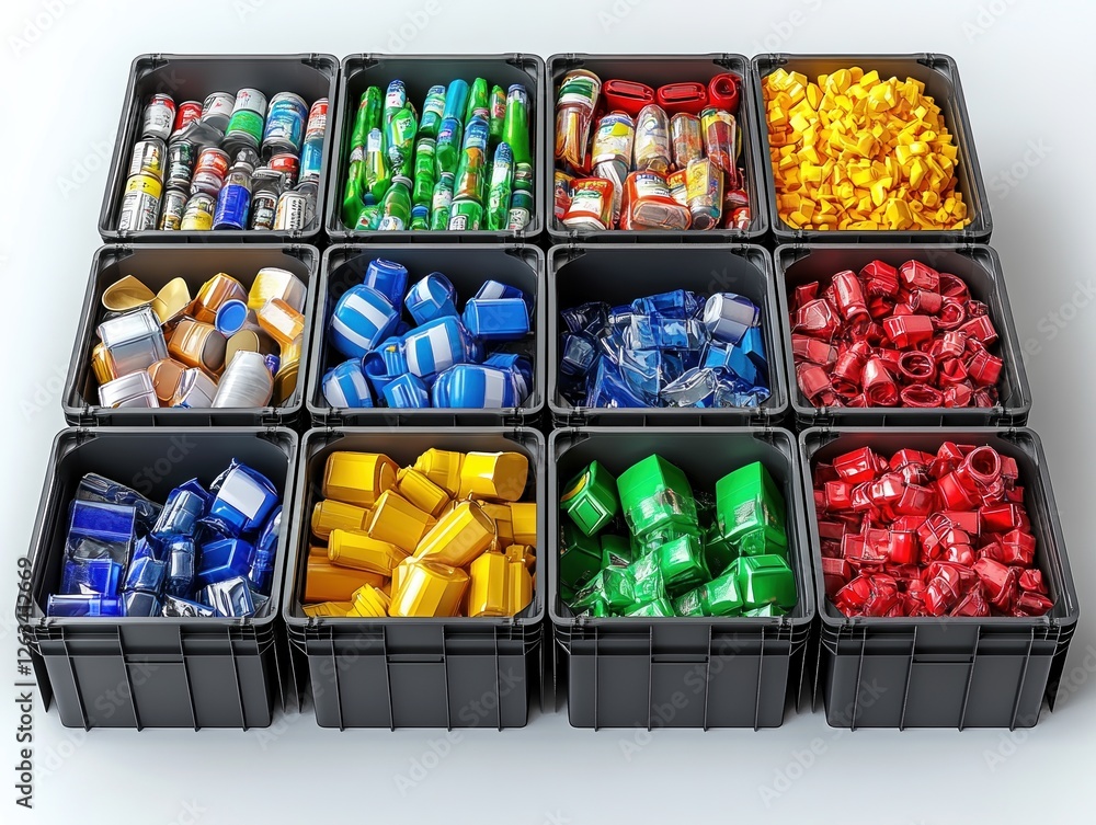 Aufkleber optimizing urban waste management with smart technologies for sustainable solutions