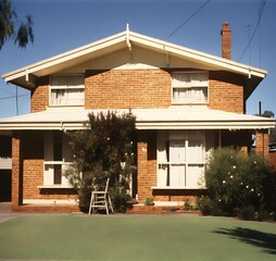 modern house with garden