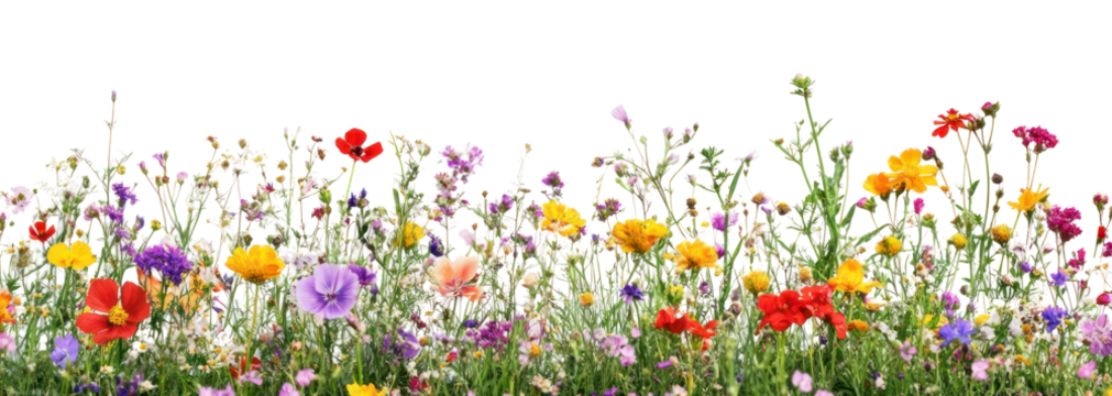 PNG Foreground flower gardens and meadows flowers spring background.