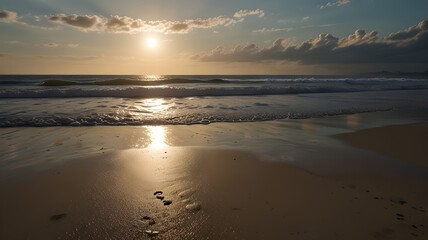 Fototapeta premium sunset on the beach