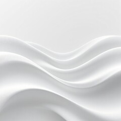 Obraz premium Smooth Wave Abstract Background, Geometric Design, White Texture, Fluid Minimal Wallpaper