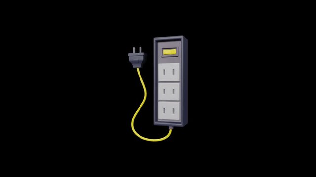  icon with charging plug icon isolated .phone adapter icon animation . Plug Icon, Symbol of Sustainable Energy and Green Technology, 