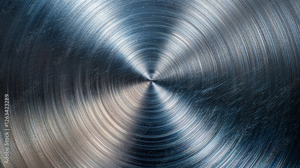 Poster a silver object with a circular shape