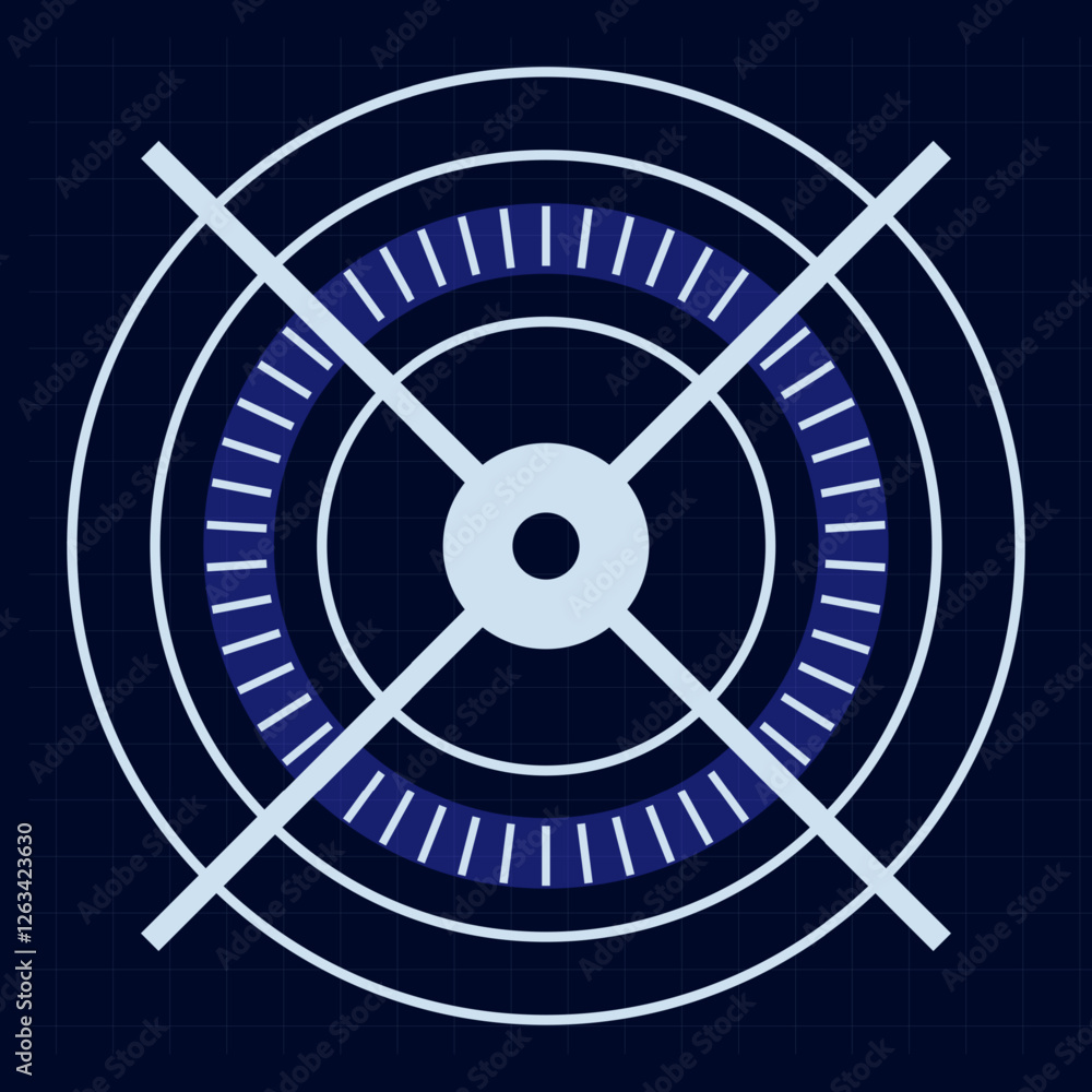 Poster futuristic hud interface displaying a loading diagnostic screen with intricate digital infographic u