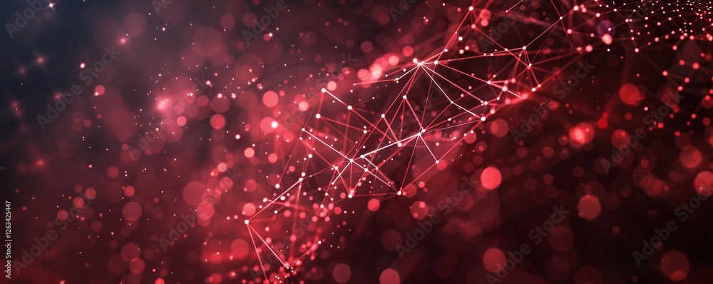 Aufkleber a red background with a red line that is made up of dots