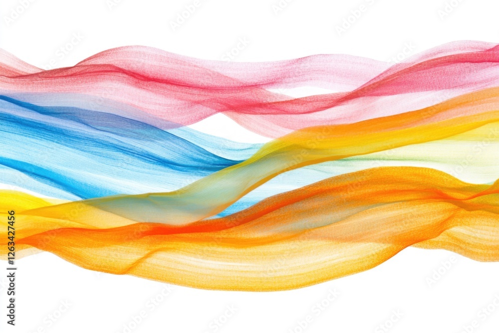 Poster a vibrant wave of colored paint splashing on the canvas