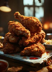 grilled chicken wings crispy and yummy