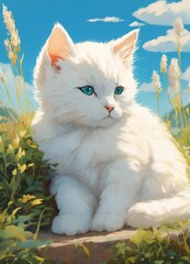 cat in the garden