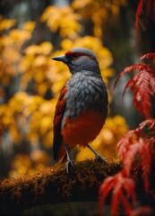 robin on a branch