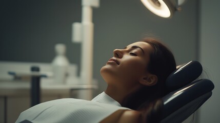 Relaxing experience while receiving dental care in a modern clinic environment