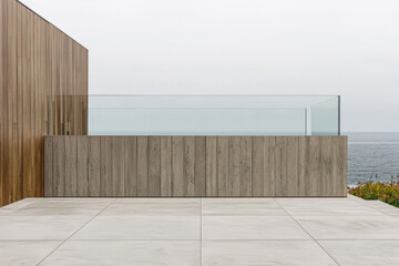 Modern coastal architecture features sleek materials and stunning ocean views