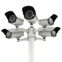 security camera isolated on white background