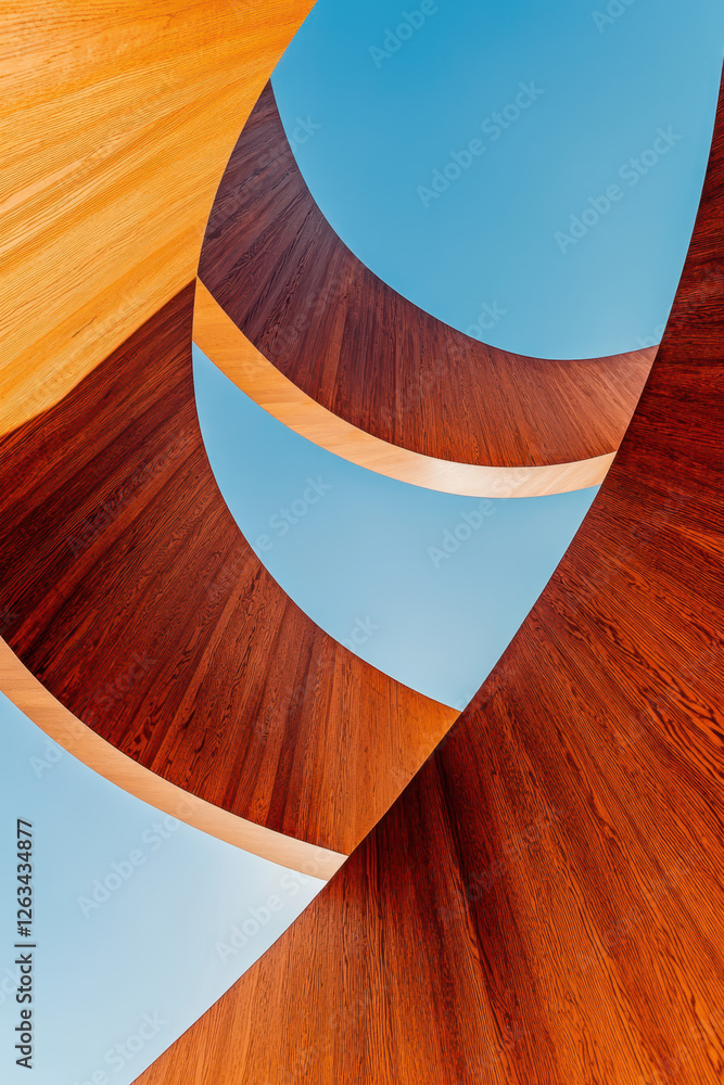 Poster captivating architectural curves and textures showcase modern design and aesthetic brilliance in bui