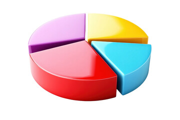 Obraz premium pie chart isolated on white