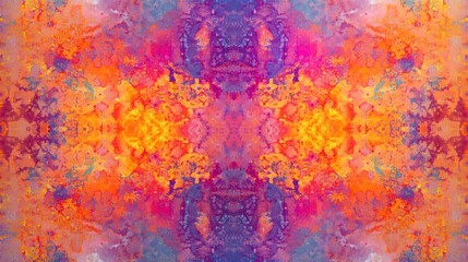 Colorful Explosion of Holi Powder in Abstract Symmetry