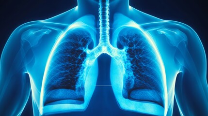 A Specialist Analyzes Detailed Pulmonary Imaging for Breathing Health Assessment