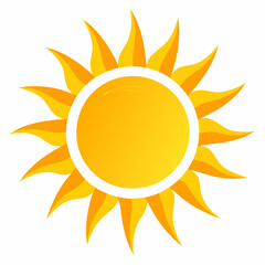 Bright Yellow Sun Graphic Design for Summer