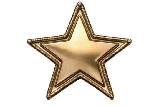 gold star isolated on white background