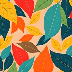 Obraz premium Colorful color of leaves background