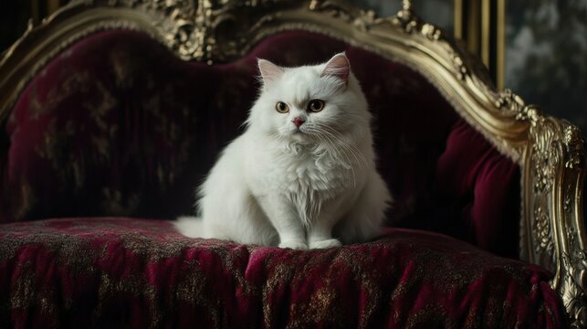 Persian Cat Sitting Regally on a Velvet Cushion Ultr 0 a 442d b d7 317376e 0 0  Encourage the Cat to Nap on the Luxurious Velvet Pillow