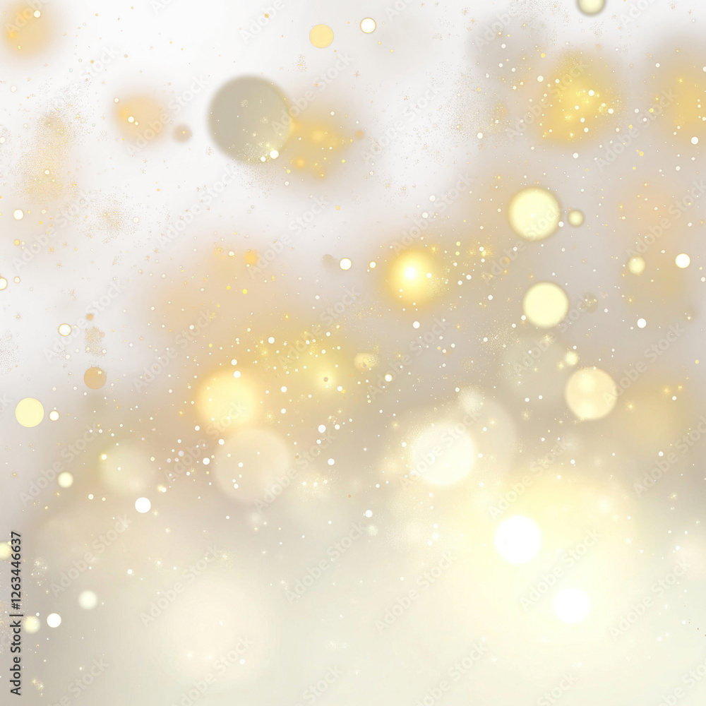Poster png abstract blurred background with bokeh lights in beige and gold colors abstract effect soft.