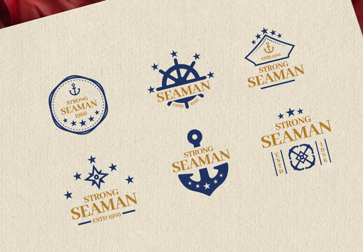 Sea Marine Badge Set
