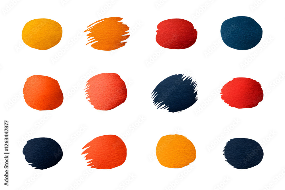 Poster dynamic color palette creation studio graphic design creative workspace eye-level vibrant shades for