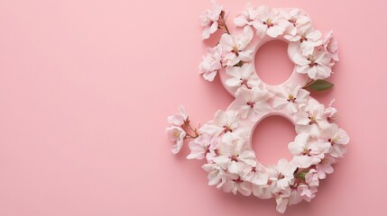 Celebrating International Women's Day with floral decor on 8th March