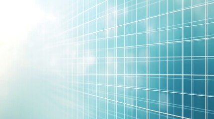 Abstract Grid Pattern Background Design In Teal