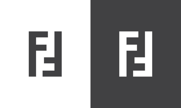 Letter F F Logo, ff letter unique combo modern logo